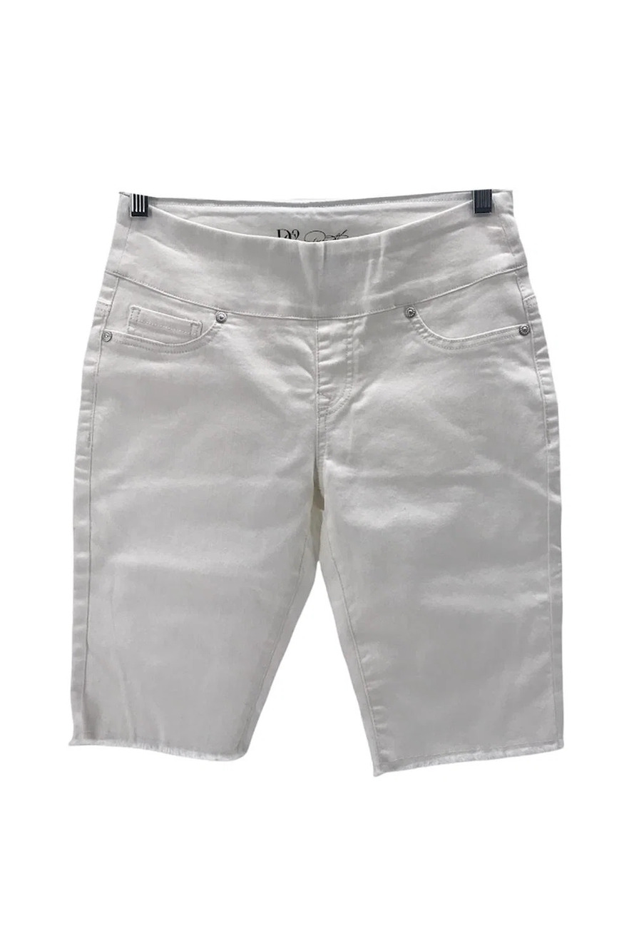 DG2 by Diane Gilman Stretch Pull-On Bermuda Short Ivory - Regular